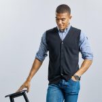 GILET UOMO SCOLLO A V BOTTONI RUSSELL - immagine 2