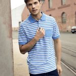 POLO JAMES&NICHOLSON  UOMO RIGHE 100% COTONE personalizzabili con ricami e stampe