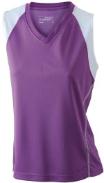 T-SHIRT LADIES' RUNNING TANK JAMES&NICHOLSON - immagine 8