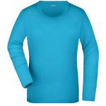 T-SHIRT JAMES&NICHOLSON DONNA MANICHE LUNGHE SCOLLO TONDO - immagine 8