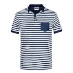 POLO JAMES&NICHOLSON  UOMO RIGHE 100% COTONE personalizzabili con ricami e stampe - immagine 3