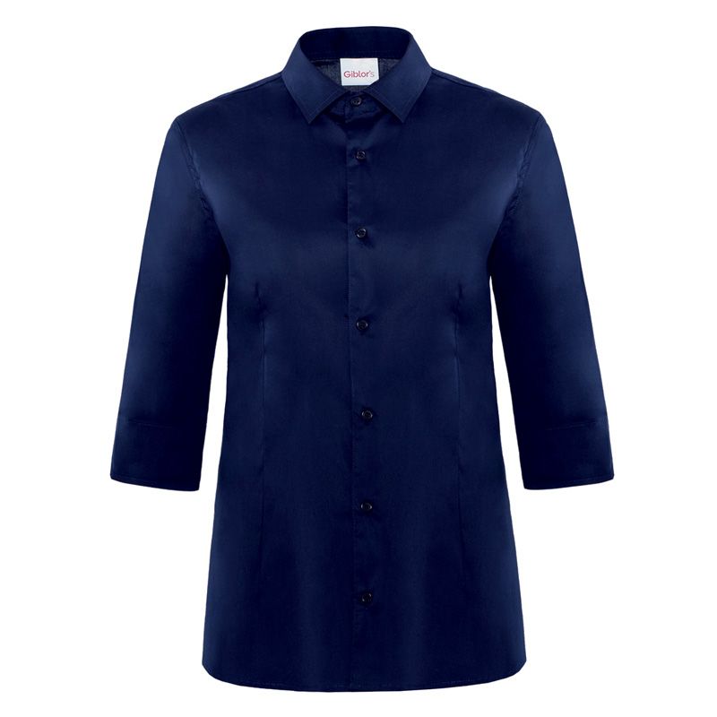 giblor_s-19p01n087-blu CAMICIA DONNA FLAVIA MANICA 3/4 GIBLOR'S - immagine 1