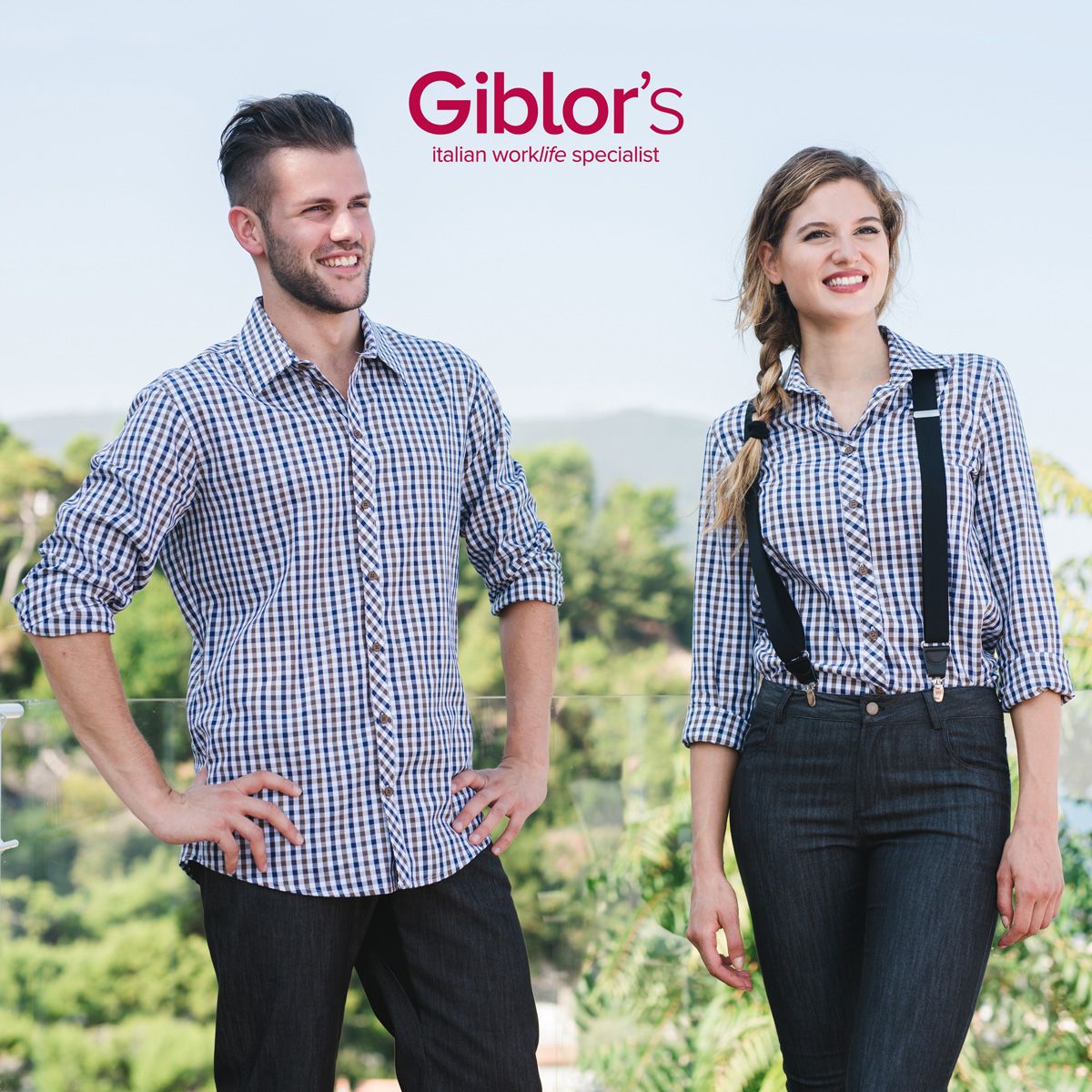 giblor_s-camicie-boris-lilly CAMICIA UOMO BORIS QUADRETTO SLIM FIT GIBLOR'S - immagine 1