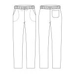 PANTALONE UNISEX PEACE AND LOVE EGO CHEF - immagine 2
