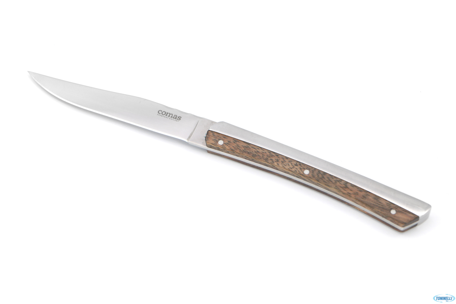 COLTELLO-BISTECCA-K2-M.INOX-LEGNO-IN-BLISTER-6598_10386_PWIG Coltello Professionale Bistecca K2 M.INOX-LEGNO Lama Cm 22,5 Pezzi6 - immagine 1