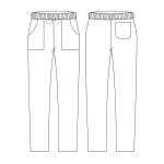 Pantalone unisex Bazzy Black Egochef - immagine 2