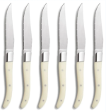 Chuleteros HQ Coltello Steak Microseghettato ACR Manico White 7442