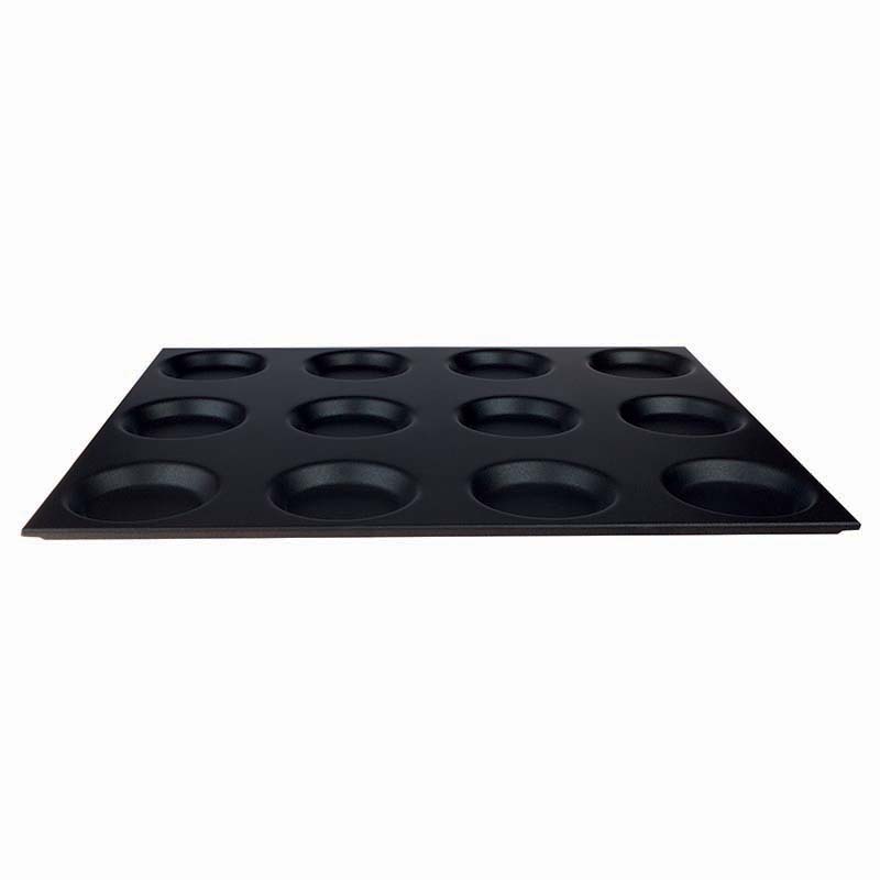 teglia-53x65-gastronorm-antiaderente-12stampi Teglia Gastronorm 2-1 con 12 stampi Agnelli - immagine 1