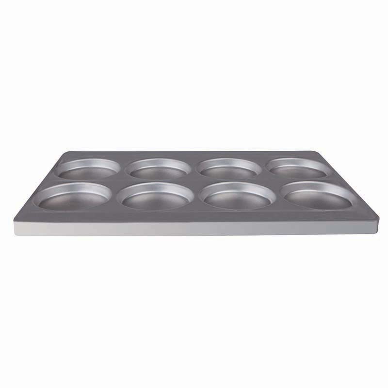 teglia-alluminata-focaccine-pasticceria-8stampi Teglia alluminata per focaccine 8 stampi Agnelli - immagine 1