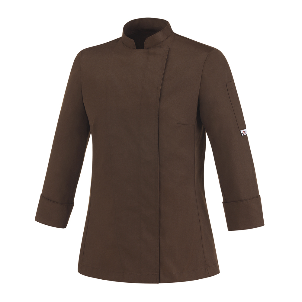 1005009C_GIRL_BROWN Giacca Cuoco Donna Girl Brown EgoChef - immagine 1