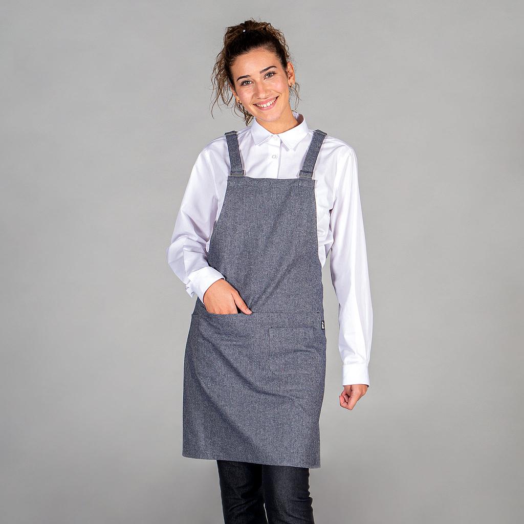 158400-148-UD Grembiule Unisex Con Pettorina Gary's - immagine 1