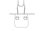 Grembiule Merletto A Balze Twill Bianco Gary's - immagine 2
